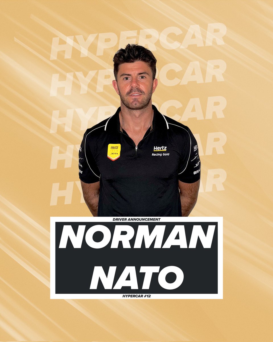 We are proud to reveal @NatoNorman will be racing with us for the coming season 👊 Let's go Norman 🙌 #HertzTeamJOTA #JOTASport #WEC