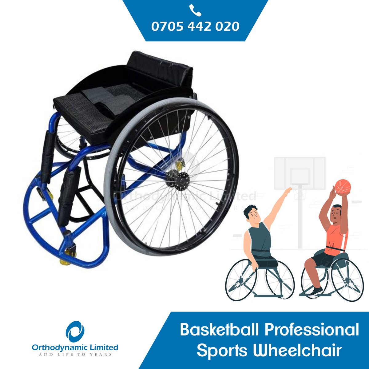 Experience ultimate mobility and performance with our Remarkable Basketball Professional Sports Wheelchair! 🏀♿️

Call/Whastsapp: +254705442020

#SportsWheelchair #MobilityAid #Wheelchair #SpecialOlympics #Basketball JKIA KPLC #TalantaHelaTrophy U19 Football Tournament