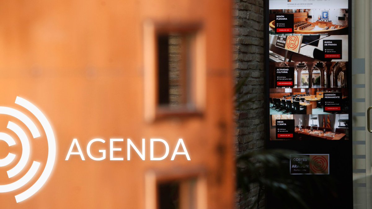 #BuenosDías🙂 Esta es la agenda prevista para esta semana 🗓️bit.ly/agendacortes. Hoy se califican las enmiendas presentadas al proyecto de ley de Presupuestos de Aragón para 2024 y se constituye la ponencia para su estudio.