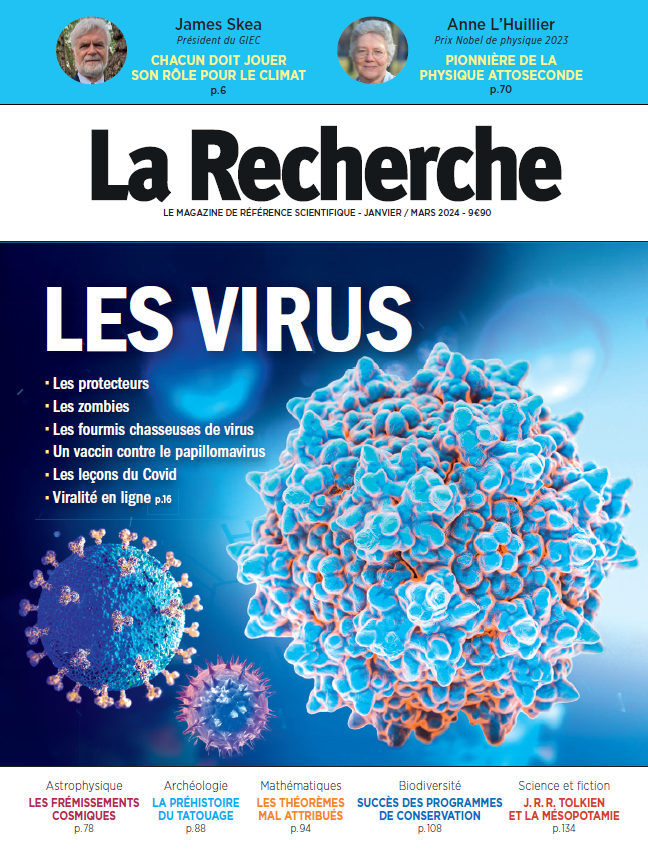 📣 NOUVEAU NUMÉRO ! À la Une : Les virus. Disponible chez votre marchand de journaux, en librairie et en numérique larecherche.fr/parution/trime…