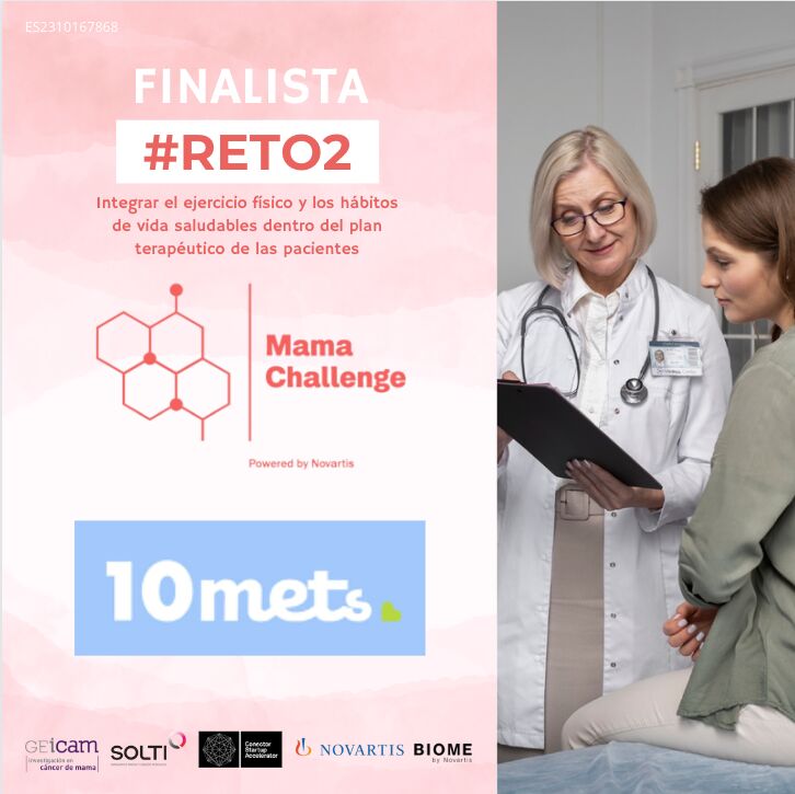 🏆 Aquí un finalista del #Reto2 de #MamaChallenge, se trata de @10mets_ cuya propuesta transformadora es una plataforma digital para la prescripción, seguimiento y evaluación de programas de ejercicio físico individualizado para paciente🎗 conector.com/programas/prog… #innovacion