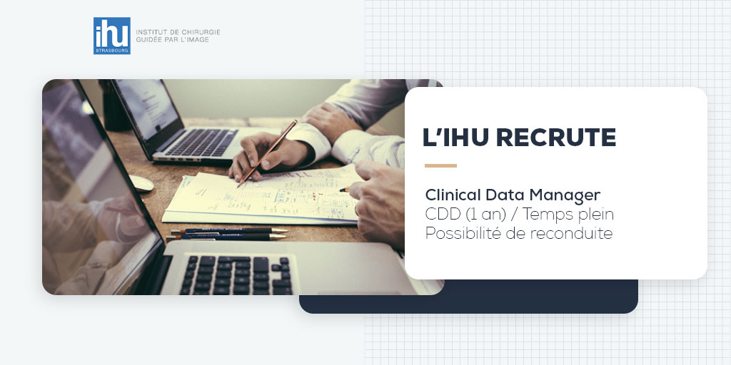 🚀 Recrutement : Clinical Data Manager recherché(e)! Rejoignez L'IHU Strasbourg et participez à l'innovation dans le domaine de la santé en tant que Clinical Data Manager. 🌟 Info : lnkd.in/exvtAKTw