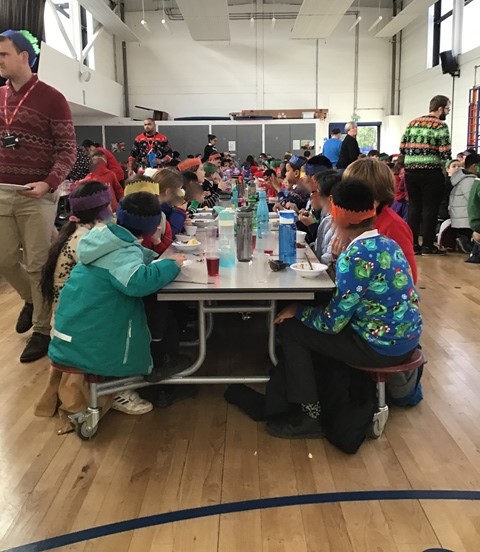 Round two of Christmas lunches in school last Friday. #caterlink #schoollunches #freeschoolmeals