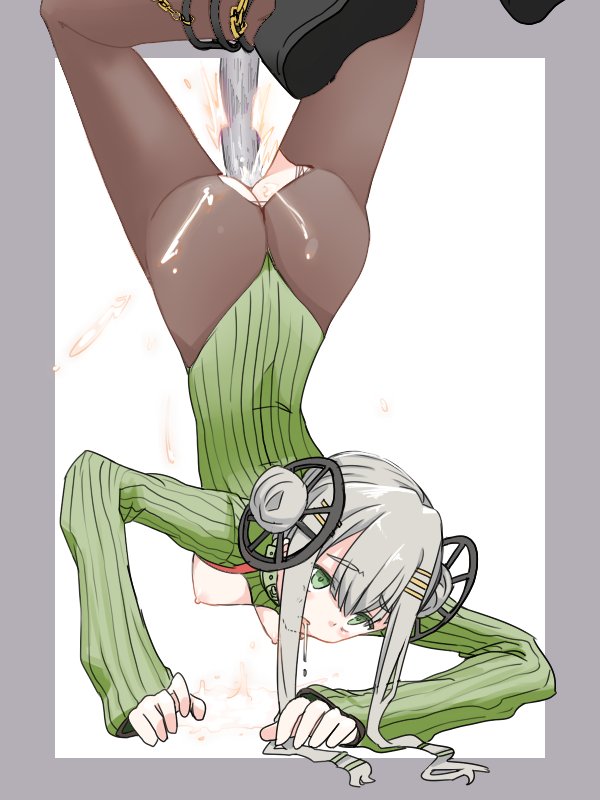 変身逆さ釣り+機械責め 