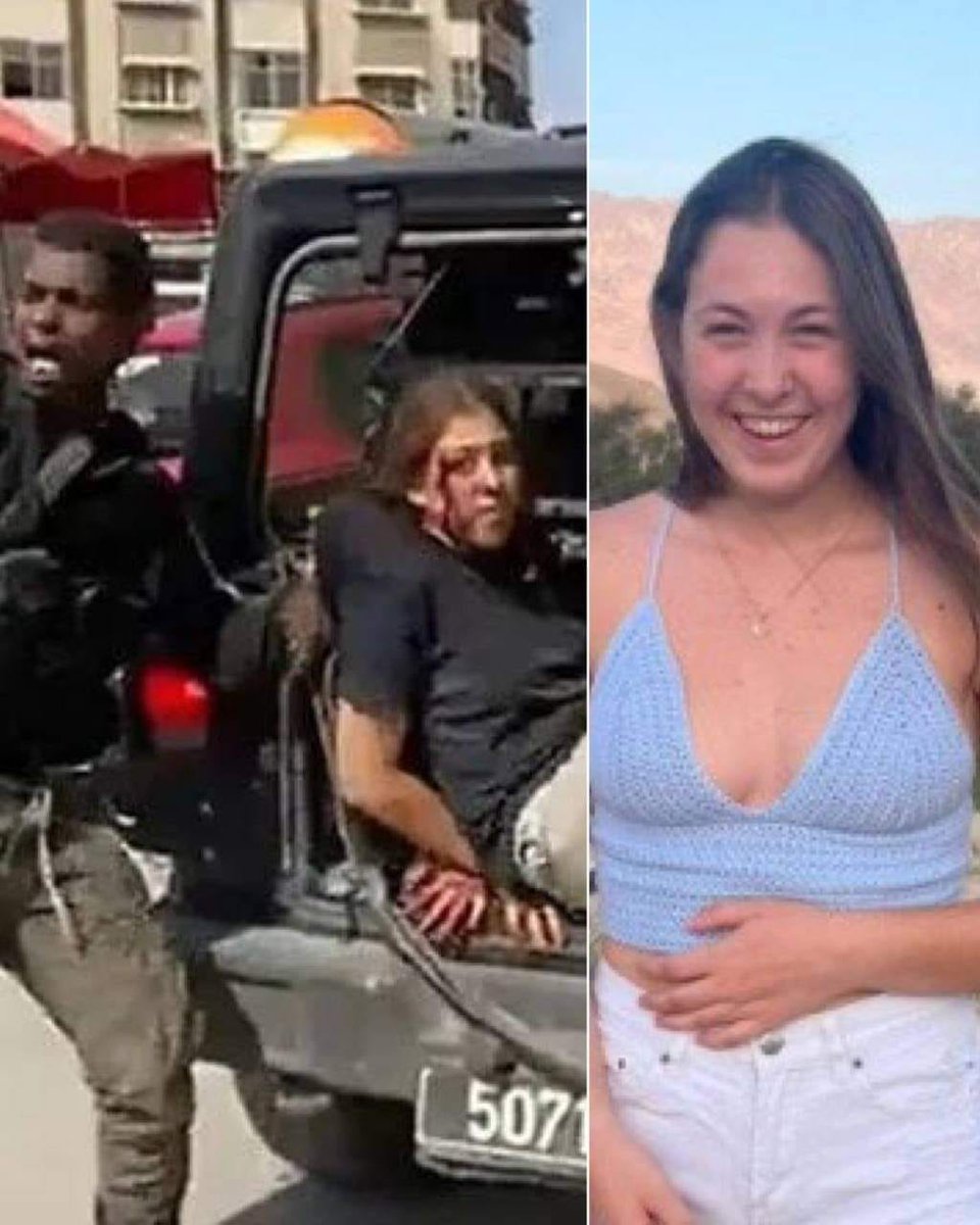 "The woman in the Hamas video is my daughter. There are 17 young women who are still being held hostage. One of them is my daughter, Naama. And time is running out."

The video of Naama Levy, bleeding, with cut ankles, injured and scared, being dragged by Hamas terrorists into a