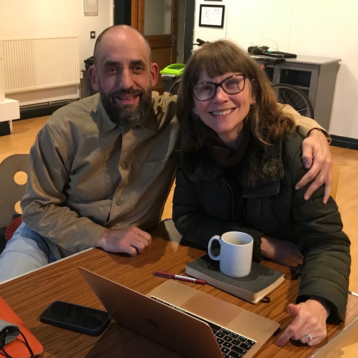 Papertrail Theatre (@papertrail_org) on Twitter photo Mug of tea, pen, notebook and a hug. What more do you need? Big thanks to <a href="/Arts_Wales_/">Cyngor Celfyddydau Cymru | Arts Council of Wales</a> <a href="/chaptertweets/">Chapter Arts Centre</a> @gregorynash_ for providing time, space and guidance to dream about the work we'll create together and the difference it will make. <a href="/JonnyCotsen/">Jonny Cotsen</a> <a href="/bridgetekee/">bridget keehan</a> Mug of tea, pen, notebook and a hug. What more do you need? Big thanks to <a href="/Arts_Wales_/">Cyngor Celfyddydau Cymru | Arts Council of Wales</a> <a href="/chaptertweets/">Chapter Arts Centre</a> @gregorynash_ for providing time, space and guidance to dream about the work we'll create together and the difference it will make. <a href="/JonnyCotsen/">Jonny Cotsen</a> <a href="/bridgetekee/">bridget keehan</a>