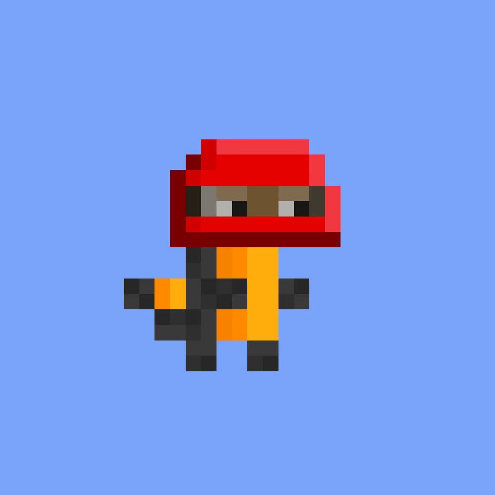 Only the second red racer helmet got minted 🏎️ looks rare