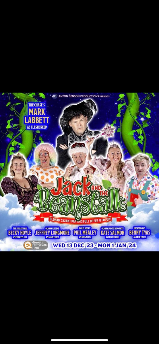 Ajay Javer (@ajayjaver) on Twitter photo Preparations well under way for our Xmas panto here at the Queen Elizabeth Hall - Oldham. The crew have been working tirelessly through the night to bring you Jack & the Beanstalk. Call 0161 770 4083 for tickets. <a href="/Oldham_Hour/">Oldham Hour</a> <a href="/OldhamCouncil/">Oldham Council</a> <a href="/OldhamPanto/">Oldham Panto</a> Preparations well under way for our Xmas panto here at the Queen Elizabeth Hall - Oldham. The crew have been working tirelessly through the night to bring you Jack & the Beanstalk. Call 0161 770 4083 for tickets. <a href="/Oldham_Hour/">Oldham Hour</a> <a href="/OldhamCouncil/">Oldham Council</a> <a href="/OldhamPanto/">Oldham Panto</a>