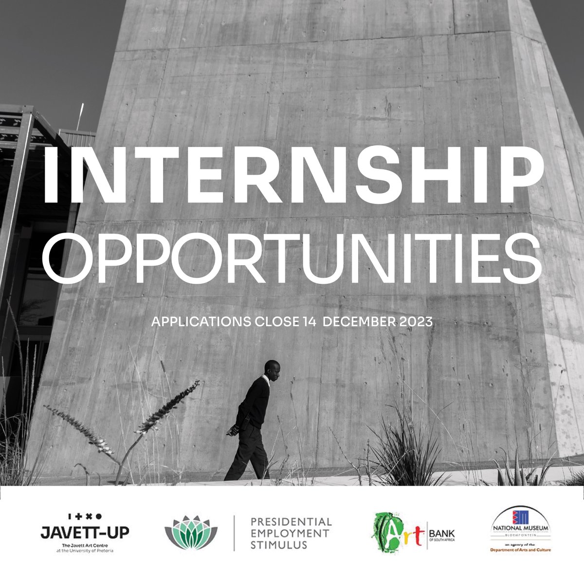 We have Internship Opportunities: · Arts Administration & Fundraising Support · Event Management & Project Coordination · Graphic Design & Social Media · Arts Education & Public Programming This Work-Based Experience programme is coordinated by @artbankSA as part of the #PESP4