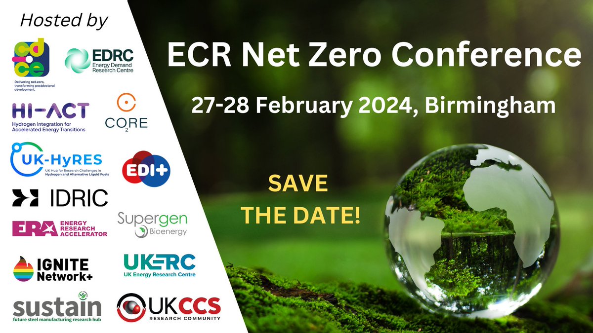 Mark your calendars: 27th and 28th February 🗓️

We are thrilled to announce our presence at the ECR Net Zero Conference 2024! 🍃

Stay tuned for early 2024 when registrations unlock! All ECR'S are invited. 🌍

#GreenHorizon2024 #SustainabilityJourney