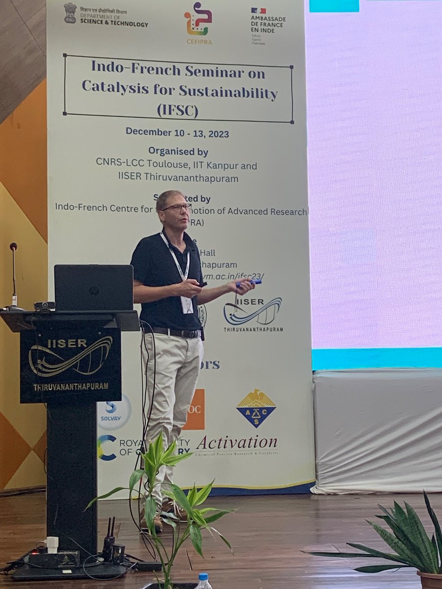 Post lunch session lecture by Prof. Rueping <a href="/KCCkaust/">KAUST CATALYSIS CENTER (KCC)</a> on reductive coupling for C-C and C-N bind formation. #sustainability #reductant free <a href="/IFCPAR/">IFCPAR/CEFIPRA</a> <a href="/IndiaDST/">DSTIndia</a> <a href="/skvdst/">Sanjeev Varshney</a>