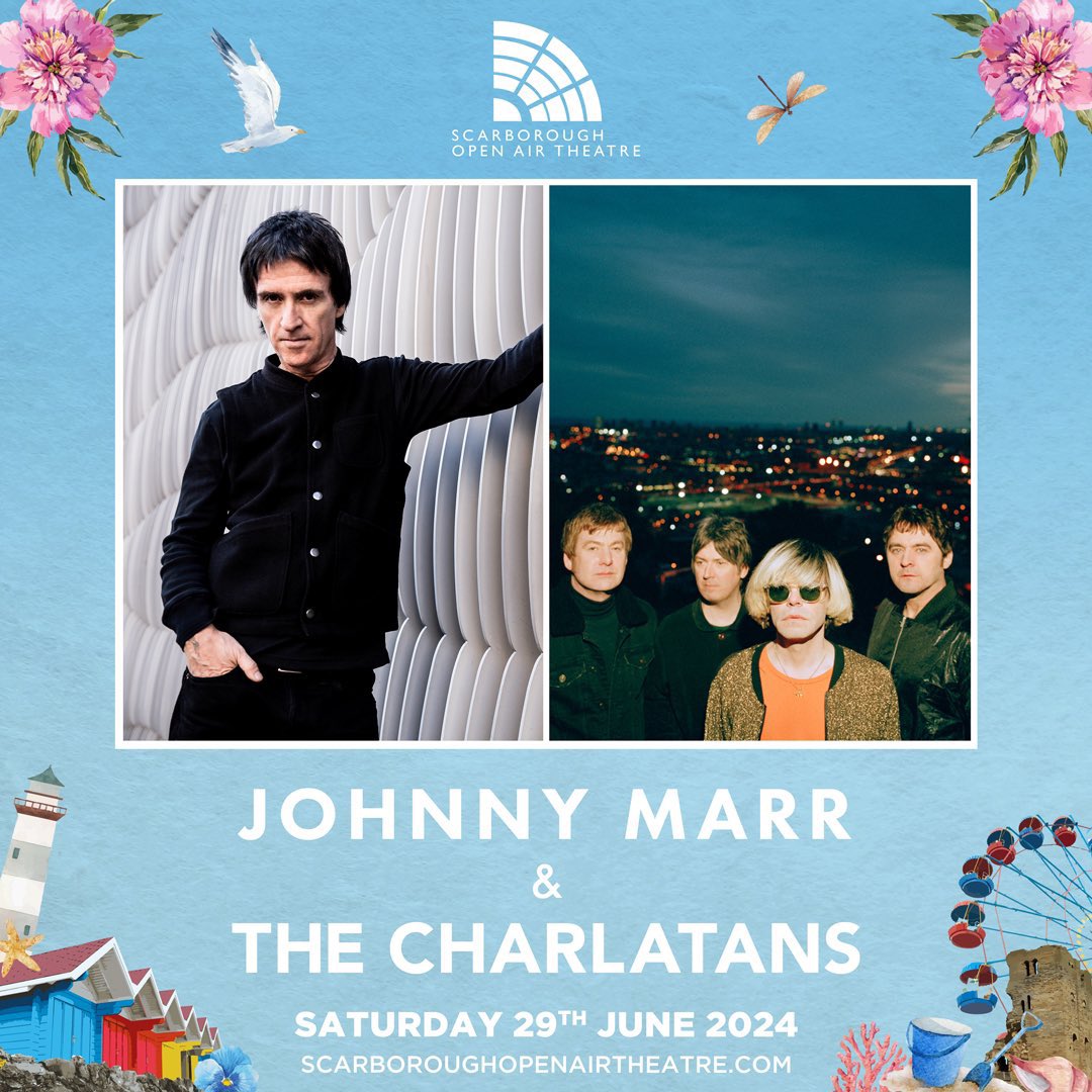 Retweet for a chance to win 2 guest list passes for @thecharlatans & @Johnny_Marr at Scarborough Open Air Theatre on Saturday June 29th Pre-sale starts tomorrow at 9am. Sign up here thecharlatans.us8.list-manage.com/subscribe?u=90… Winner picked at random Tuesday December 12th at 8:30am