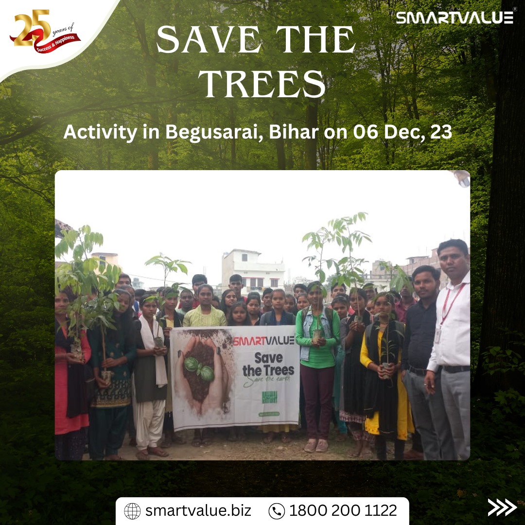 svpslindia's tweet image. Embarking on a green journey come true!
In the heart of Bhagalpur, Bihar, on December 6th,
2023, we united for an invigorating tree-planting
initiative. Our dedication to the environment is
unwavering.  🌍🌿
#savetreesavelife
#SmartValue