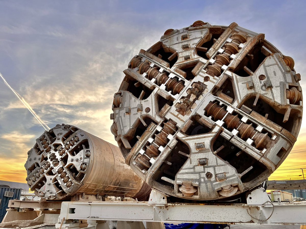 Two TBMs passing in the night