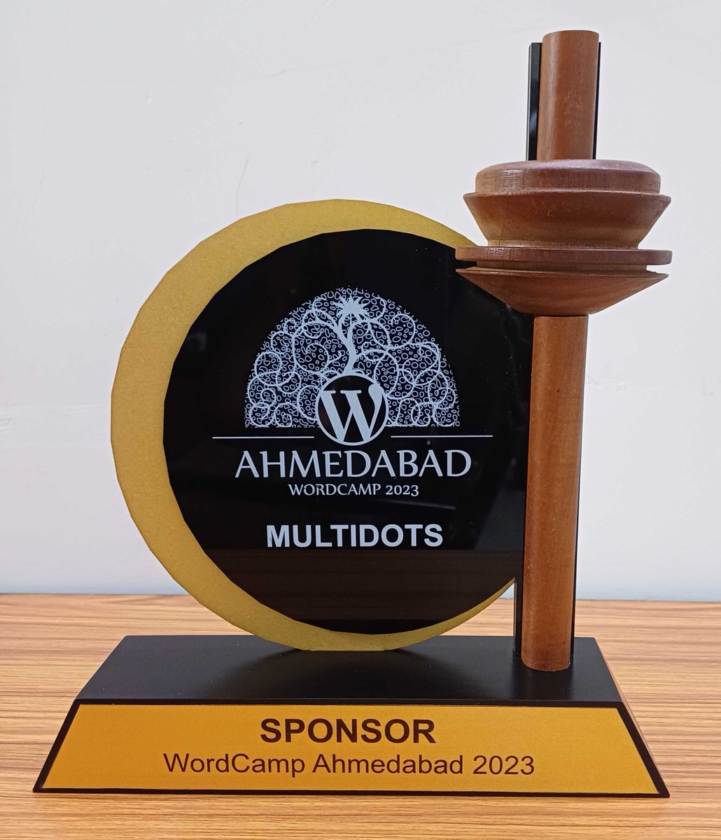 multidots's tweet image. Thank you, @WCAhmedabad, for the amazing event and the fantastic trophy awarded to Multidots for being a platinum sponsor. It was a pleasure connecting with fellow WordPress enthusiasts and being part of this wonderful community. Until next time! 👋

#WCAhmedabad #Multidots