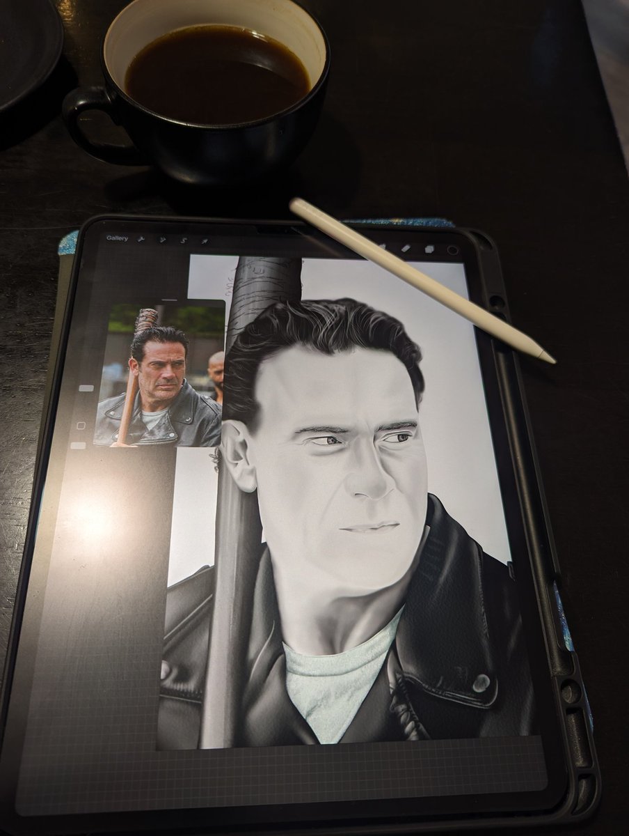 adelet72's tweet image. Monday morning progress @JDMorgan @TheWalkingDead @WalkingDead_AMC @Procreate
#ipad #ipadart #Negan #IamNegan #walkingdead #Procreate