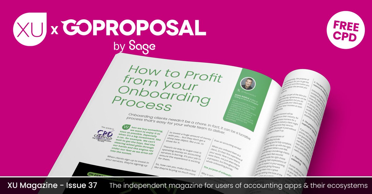 xumagazine's tweet photo. Find out how to profit from your onboarding process in @GoProposal's article in Issue 37! ๐คฉ
Discover their recommended solutions of how to overcome your onboarding problems ๐๐ปโ
Read it for yourself here ๐ https://t.co/rwSEN1K7gQ
#XUMagazineIssue37 #GoProposal https://t.co/NIPEzV0xzn