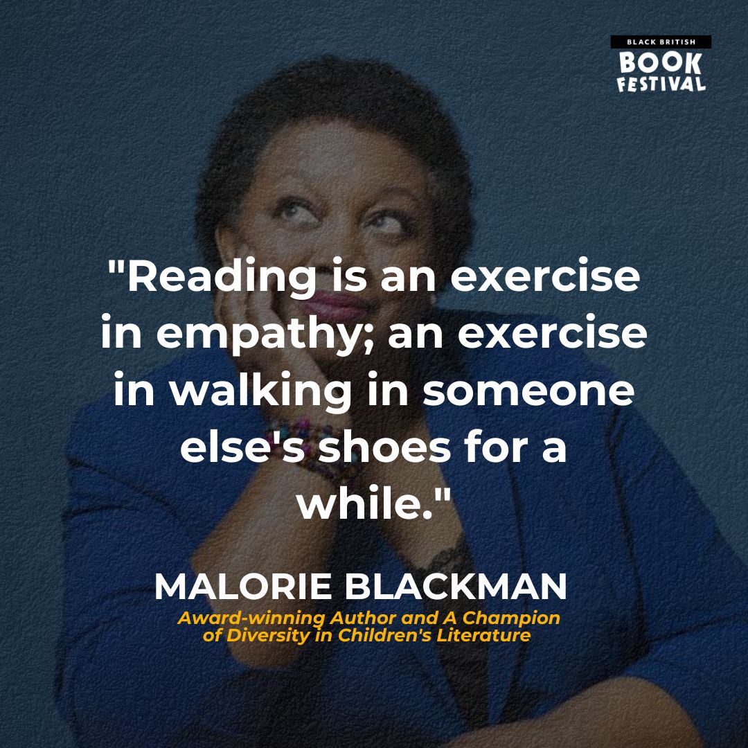 'Reading is an exercise in empathy; an exercise in walking in someone else's shoes for a while' - the phenomenal @malorieblackman, award-winning author and an consistent champion of inclusion and diversity in literature📚✨❤️ What are you reading this week?