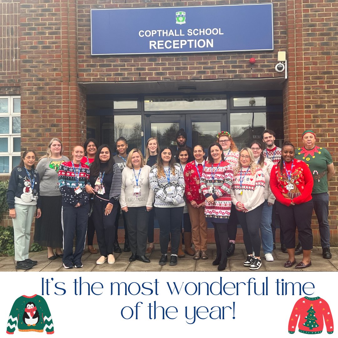 Getting ready for festivities @Copthall_School. 

#ChristmasJumper #ChristmasJumperDay #ChristmasJumperDay2023 @BarnetCouncil #Christmas