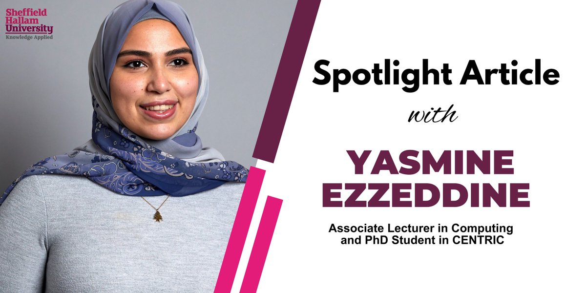 It's another Spotlight edition! In this edition, we caught up with @YASMINEEZZEDDI1 and she told us how her research navigates the intersection between Artificial Intelligence (AI) and Policing. Read the full article⬇️ blog.shu.ac.uk/i2ri-public/20…