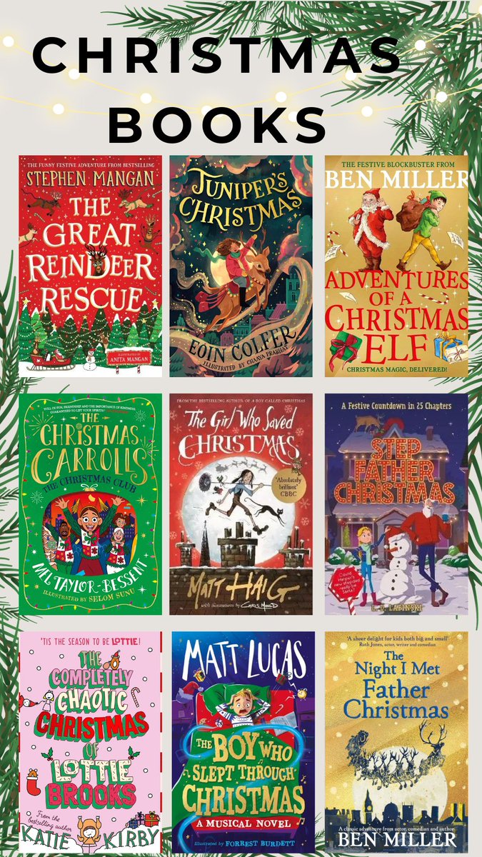 Our school Librarian, Mrs Wood, has put together a list of #Christmas reads that students can get from the #Library to read over the Christmas break. Happy reading! #books
@StephenMangan @EoinColfer @ActualBenMiller @MelTBessent @matthaig1 @hurrahforgin @RealMattLucas @ldlapinski