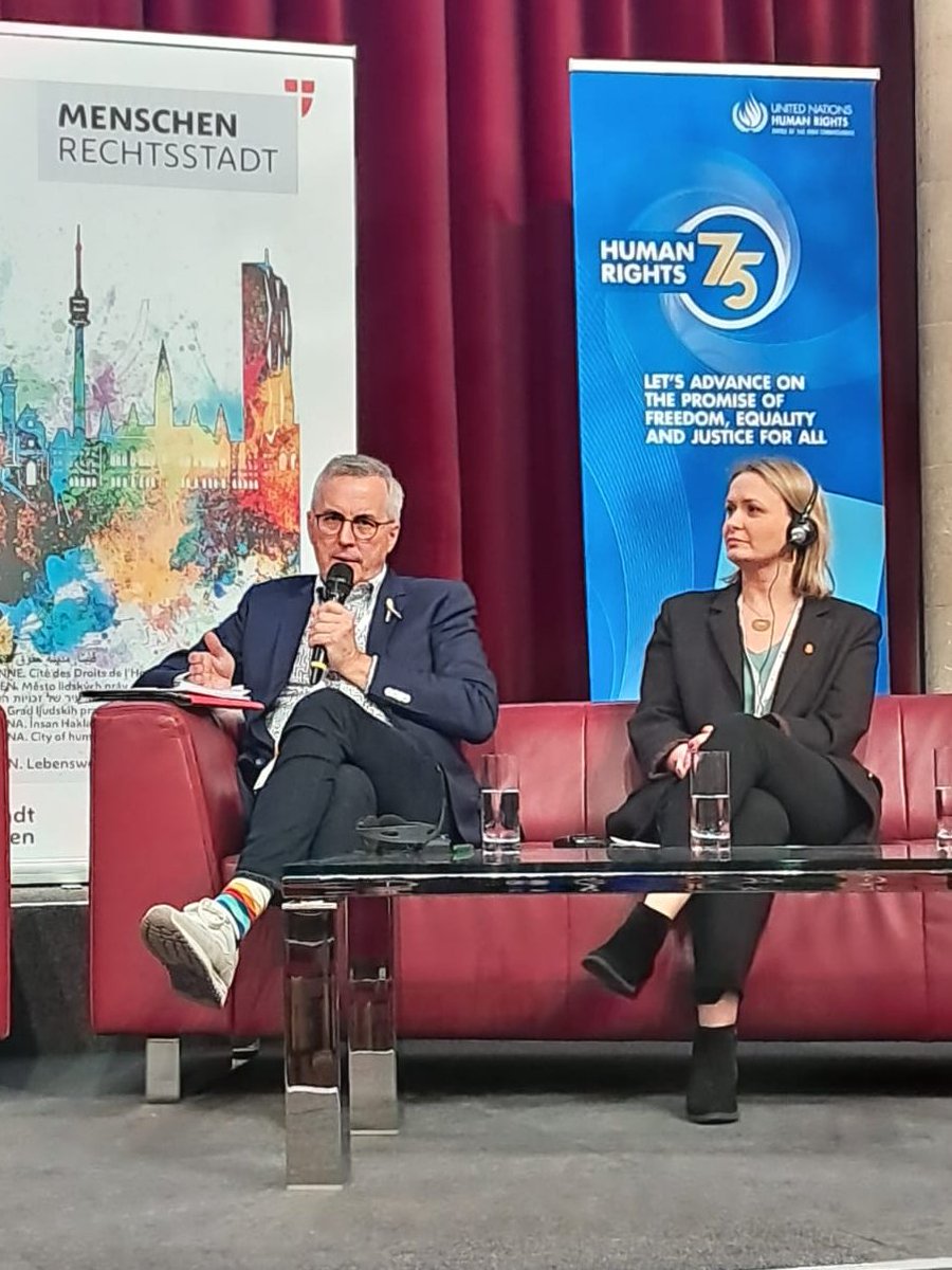 🕊️#HumanRights Conference <a href="/Stadt_Wien/">Stadt Wien</a>

🌟The mayor of <a href="/Koeln/">Stadt Köln</a> Andreas Wolter shares that the Council of Cologne adopted the statement to be a #HumanRightsCity which provides a structure and finance to implement local policies🌎🎯