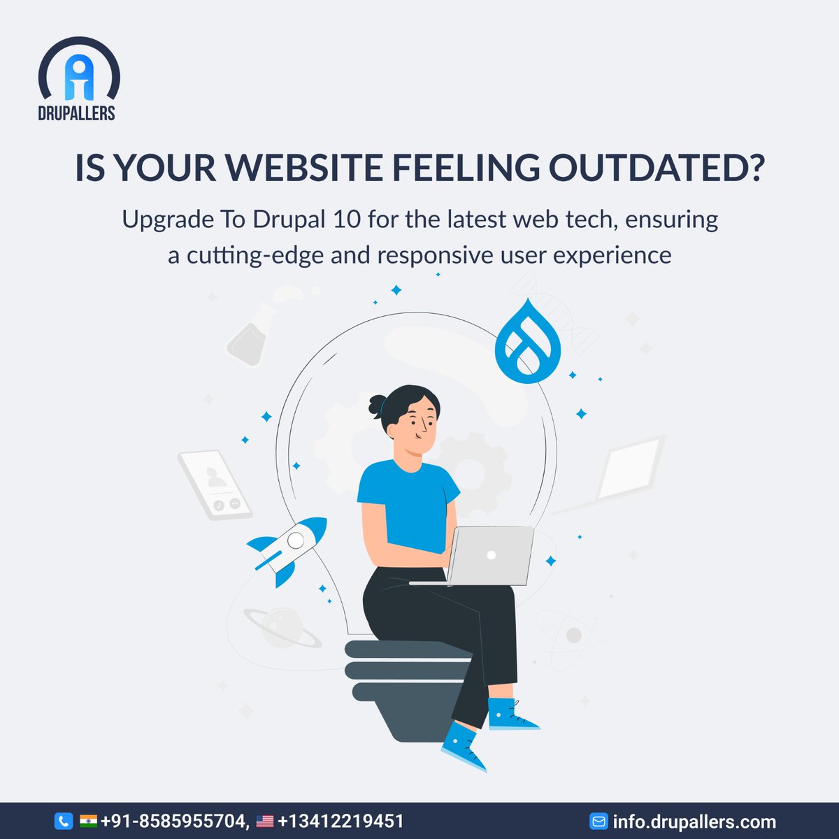 drupallers's tweet image. Is your current website feeling a bit creaky?
.
🌐📞 Register with us today: 8585955704 /+1 (341) 221‑9451
#DrupalModules 🧩🔌#DrupalCMS 🖥️📝  #WebPerformance 🚀📈
#FullStackDev ⚙️💻 #CodeQuality 📊🔍 #VersionControl 🔄📁 #WebTech 🌐🔧 #drupallers