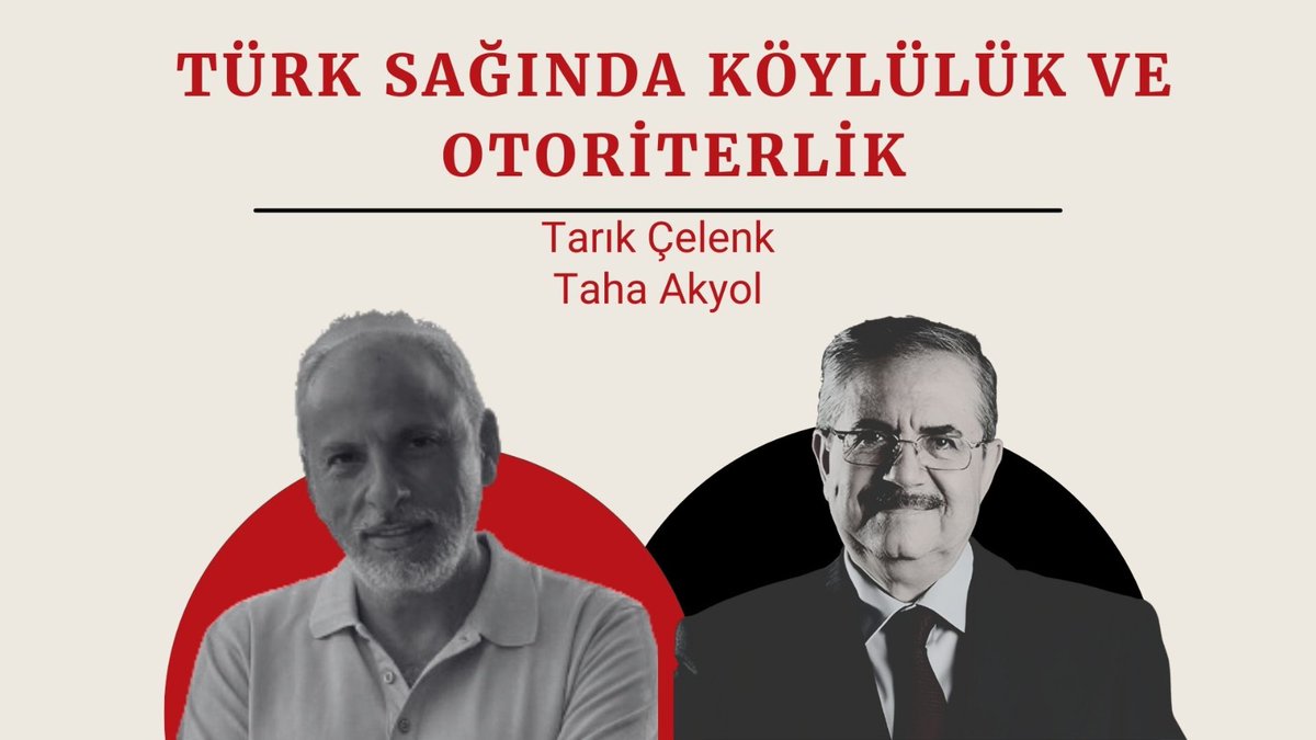 🔷 Türk sağında köylülük ve otoriterlik 🎙️ Tarık Çelenk ve Taha Akyol tartışıyor 📺 Yarın 20:00'de #Medyascope'ta @faraszade | @takyol96