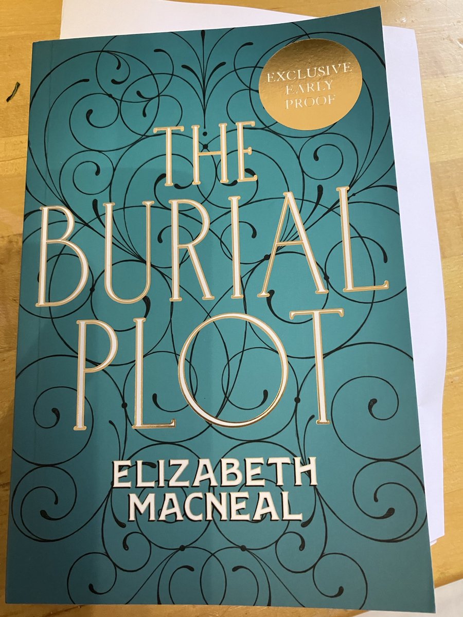 Lovely book post!  #TheBurialPlot by ⁦@esmacneal⁩ . Thank you, Sophie Jonathan and ⁦@picadorbooks⁩