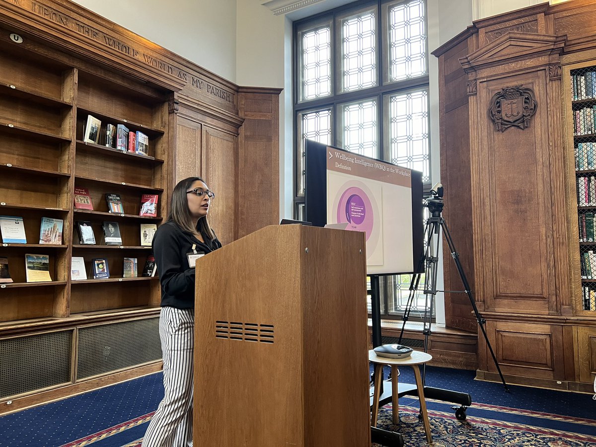 Here with @ThinkLabCam and @Cambridge_Uni hearing about wellbeing at work and the need for #wellbeing intelligence and the need to identify and address wellbeing issues. How do we encourage positive wellbeing overall?