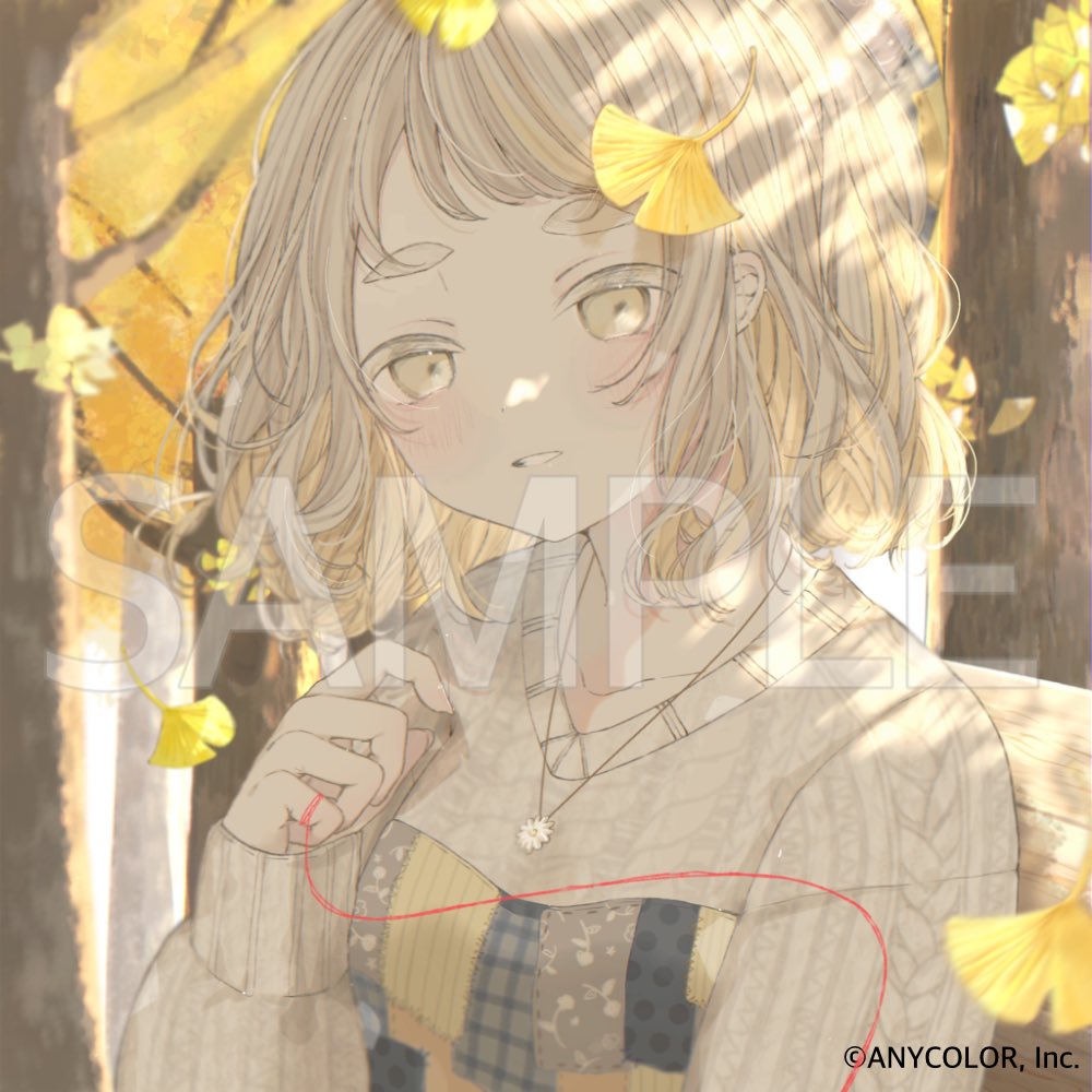1girl solo leaf tree autumn looking at viewer autumn leaves  illustration images