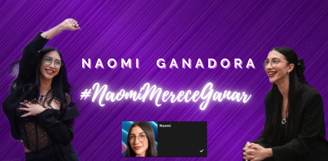 T3ntation_'s tweet image. SI QUIERES QUE @naomisuperasens  SEA LA GANADORA DE GHVIP8 PARTICIPA EN ESTE RETO! Acabo reto a las 22:00  #GHVIP11D #NaomiGanadora
#NaomiMereceGanar
❤️ =2 VOTOS
🔁 = 4 VOTOS