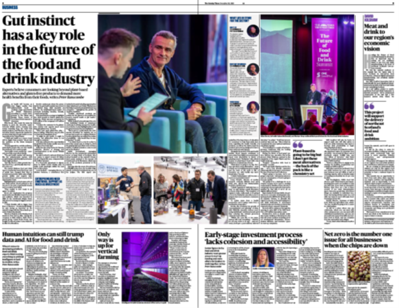 Fantastic summary of #TimesFoodandDrinkSummit in @SundayTimesScot highlighting key takeaways, insights from UK #foodanddrink brand leaders and NE Scotland's industry growth ambition #ONESeedPod #OpportunityNorthEast 👉thetimes.co.uk/static/foodand…