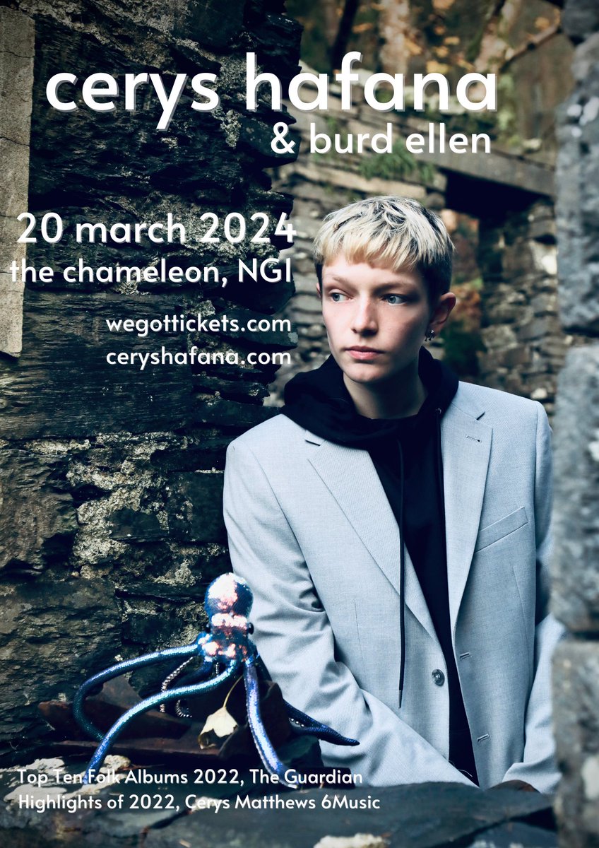 burd ellen (@burdellen_) on Twitter photo Putting my promoters hat on for this special night in NOTTINGHAM, 20 March, at the mighty Chameleon. Sound will be tremendous, sounds will be tremendous, I would love it if you could come. <a href="/CerysHafana/">Cerys Hafana</a> is one of the most exciting makers around right now
wegottickets.com/event/602596 Putting my promoters hat on for this special night in NOTTINGHAM, 20 March, at the mighty Chameleon. Sound will be tremendous, sounds will be tremendous, I would love it if you could come. <a href="/CerysHafana/">Cerys Hafana</a> is one of the most exciting makers around right now
wegottickets.com/event/602596