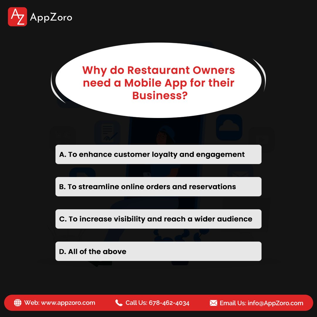 Share Your Thoughts in the Comment Section!
.
.
.
.

#AppDevelopment #QuizInstagram #RestaurantBusiness #MobileAppQuiz #iOSAppDevelopment #AndroidAppDevelopment #usa #atlanta #appzoro