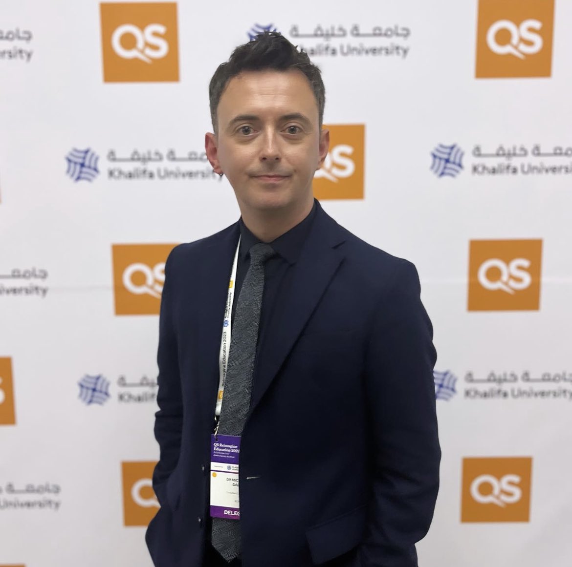 Thrilled to represent the team at @RCSI_SIM | @RCSI_Irl at the QS Reimagine Education Awards #qsreimagine in Abu Dhabi this week 😎 Our plans for DON ::: the vest and ASSIMILATE EXCELLENCE are shortlisted in the ‘Breakthrough Technology Innovation in Education’ category 🤞🏻