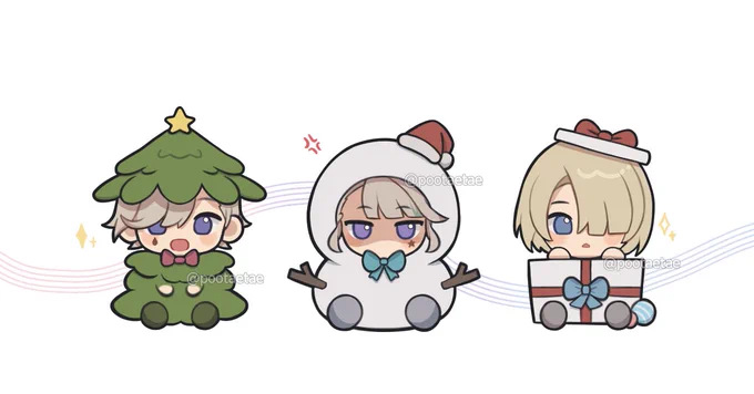 christmas vibes ft. fontaine trio siblings #genshinimpact #genshinholiday #hoyocreators 