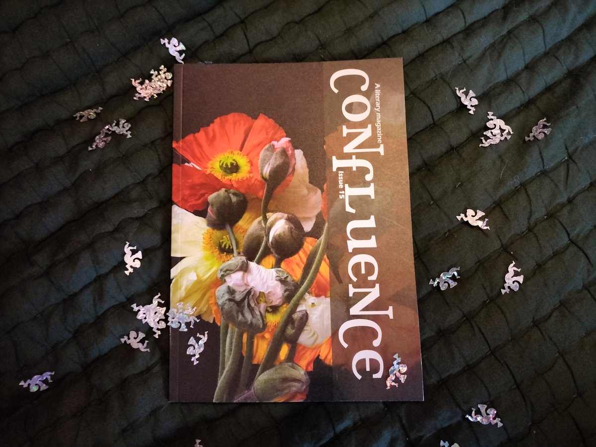 It's here!!! You can get a copy from confluencemagazine.co.uk/confluence-iss… where the full list of writers can be seen. Featured artist @houseworkaverse (Christmas confetti not included!) #newwriting #kentwriters