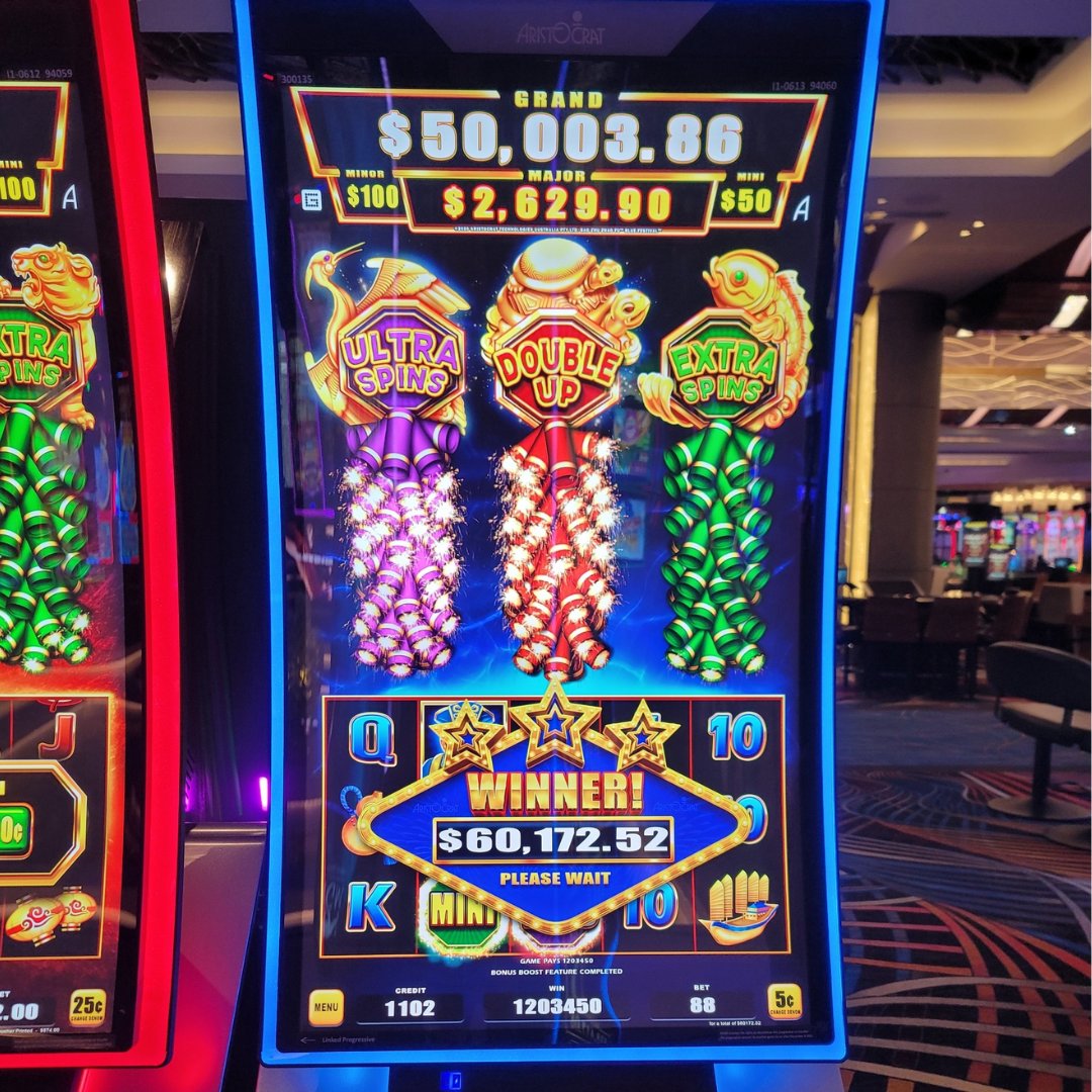 When you win like this, it'll make your head SPIN! 🎰 Congrats to the lucky player who went home with a $60k jackpot last week! (21+. Please play responsibly. For help, visit spr.ly/6011Rz1OD or call 1-800-GAMBLER.)