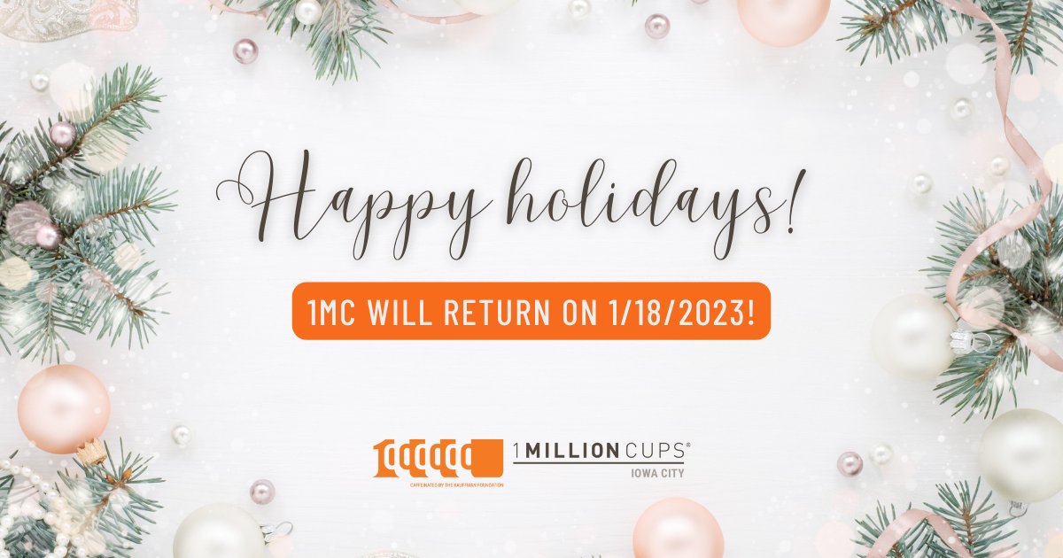 Happy Holidays to our 1MC Iowa City community!✨

Our chapter will be taking a break and will return on January 17th.