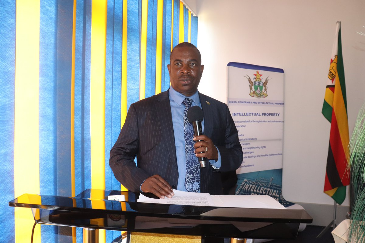 The Deputy Minister of Justice, Legal and Parliamentary Affairs Honorable Nobert T. Mazungunye officially opened the National workshop on intellectual property for innovative and competitive small and medium enterprises; at the Harare Institute of Technology today.