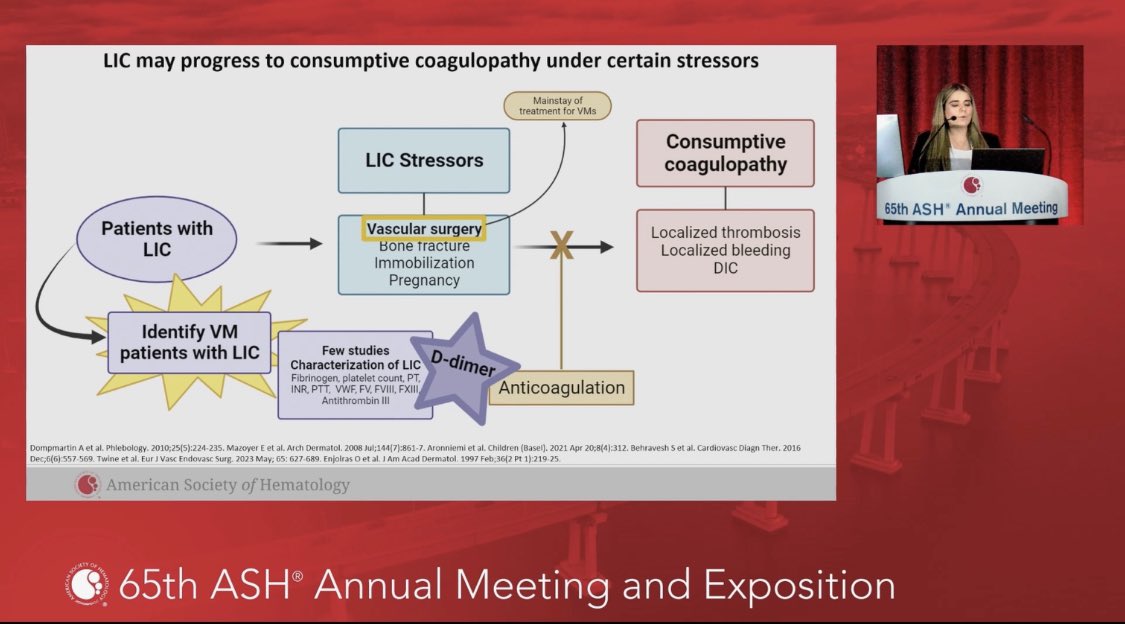 First presentation at a US conference! Honored to present our work on coagulopathy in venous malformations at #ASH2023 🩸 Forever grateful to my wonderful mentors Dr. Alfred Lee, Dr Alex Pine @BenignHeme @LaylaDoren1 ❤️ @YaleCancer @YaleHemOnc