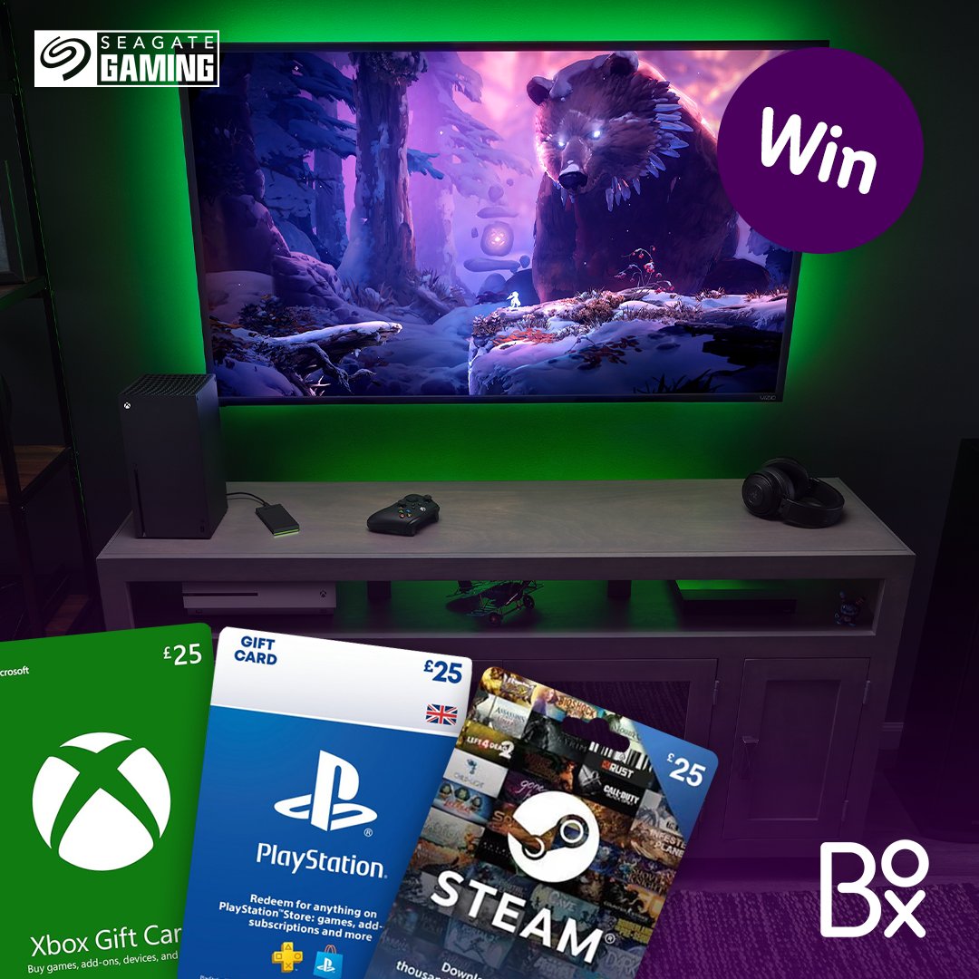 What's been your favourite platform to game on this year? 🎮⁠ ⁠ Let us know and you could win a gift card for your favourite platform! Here's how to enter:⁠ ⁠ 👍 Like/retweet this post⁠ 👉 Follow us & @Seagategaming⁠ 🎮 Comment what platform you're gaming on! ⁠ T&Cs apply.