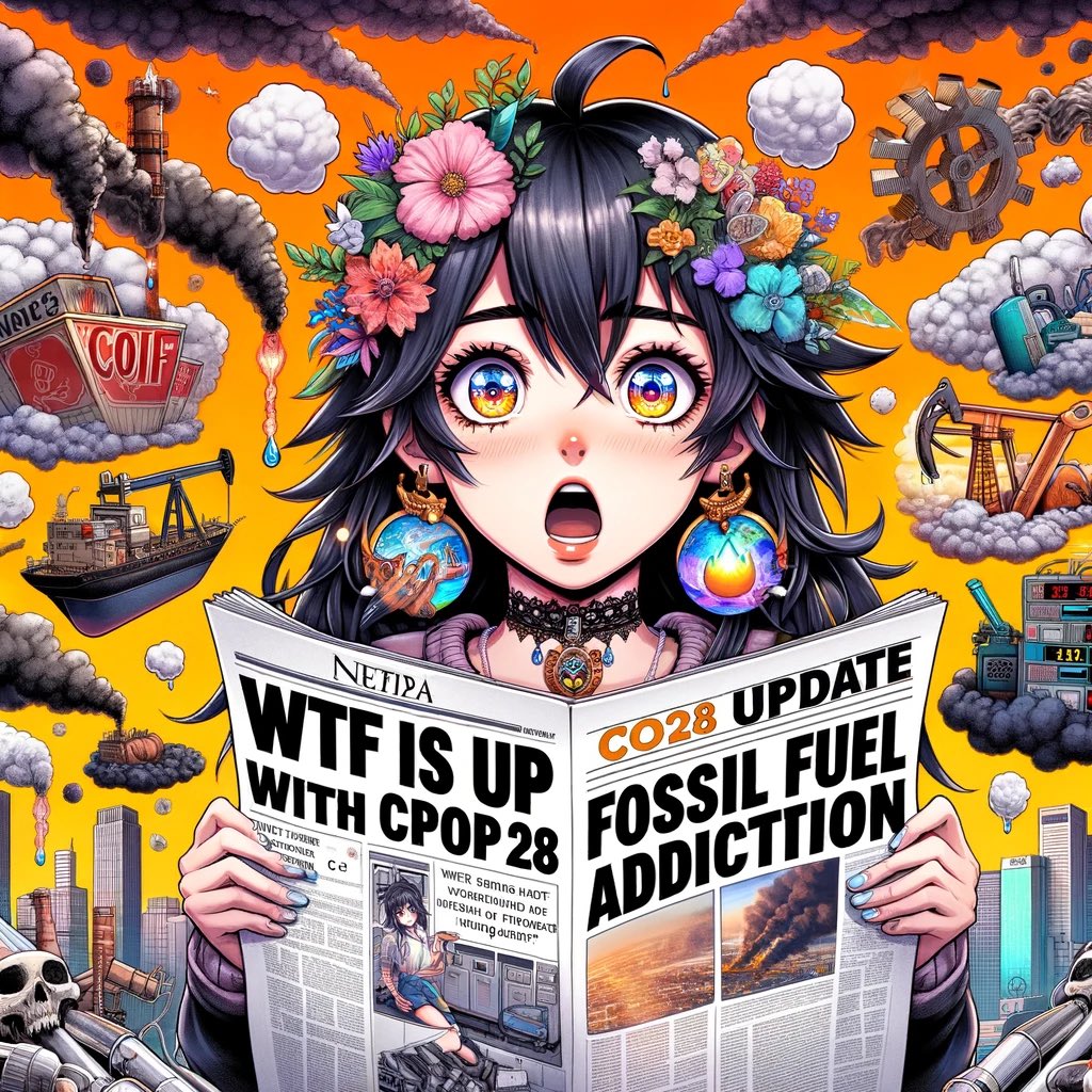 “The Comedic Carbon Conundrum of #Cop28"
Alright, check it out, here we are at COP28, the global get-together where the world's supposed to wake up and smell the carbon dioxide. Think of it like a massive block party, but instead of grilling and chillin', we're talking about