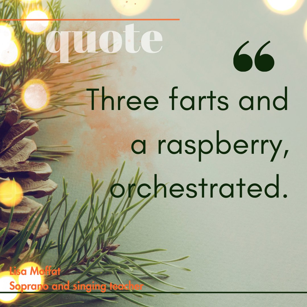 “Three farts and a raspberry, orchestrated.” 
- John Barbirolli on modern music - 

Not a big fan then…

#qotd #musichumour #funnyquotes #conductor  #sopranolisamoffat