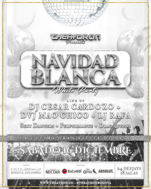 SÁBADO 16 DE DICIEMBRE NAVIDAD BLANCA en <a href="/theatronbogota/">TheatronBogotá</a> La última gran fiesta del año ! orgullolgbtcolombia.blogspot.com/2023/11/sabado…