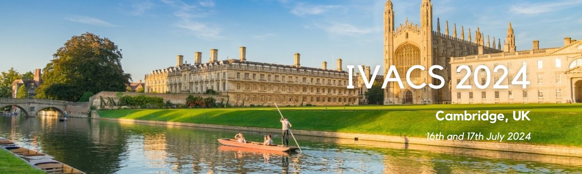 Just over a week to go to submit your abstract for #IVACS2024 in Cambridge, UK. Don't miss out! 

ivacs2024.com