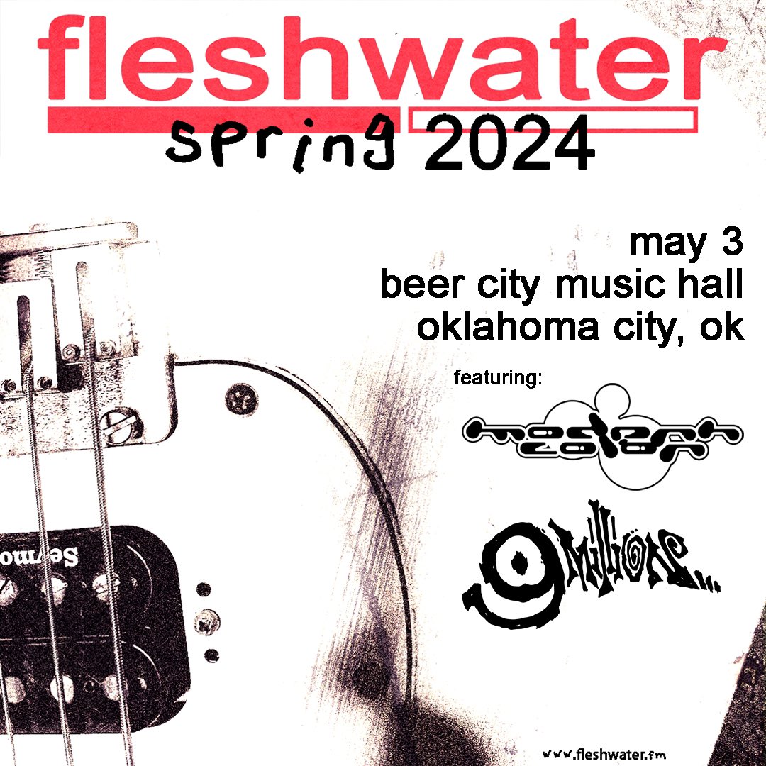 JUST ANNOUNCED! ⚡️ @fleshwater_fm takes our stage w/ @MODERNCOLORband x 9million - May 3. Tickets go on-sale Thursday, but keep an eye out for our Wednesday pre-sale for early access! 🤘 🎟️ beercitymusichall.com