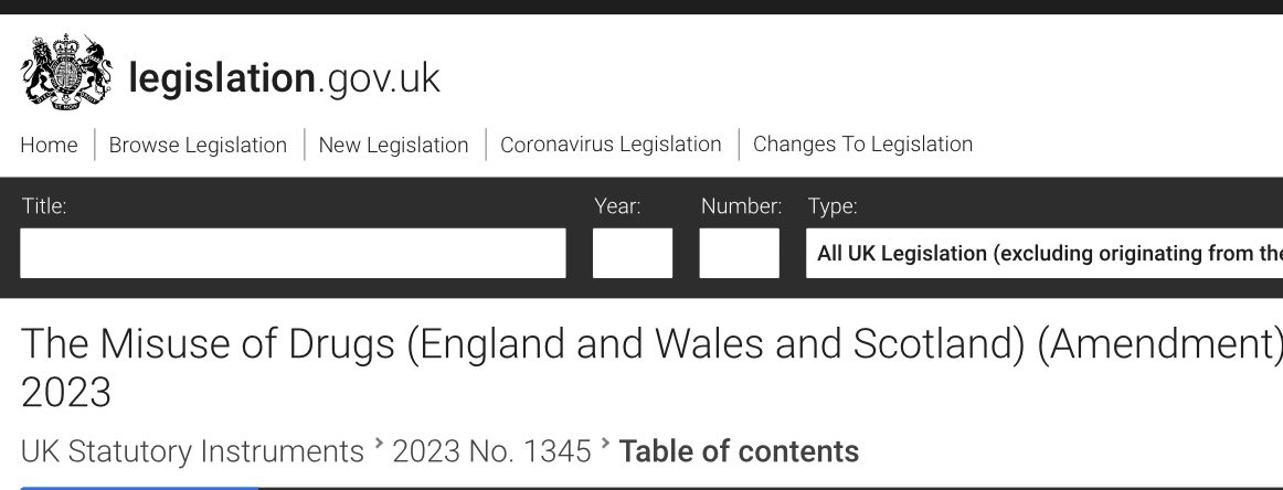 Delighted that amendments to the ‘Misuse of Drugs Regulations’ come into force on 31 December 2023 setting out: 📑changes to existing regs for #Physiotherapy & #Podiatry 📑specific lists of controlled drugs for #Paramedic & #TherapeuticRadiographer independent prescribers 1/2