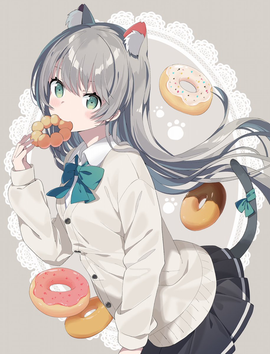 #今年も残りわずかなので今年一番伸びた絵を貼る　🐱🍩